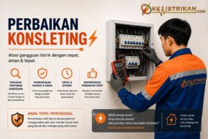 Perbaikan instalasi konsleting